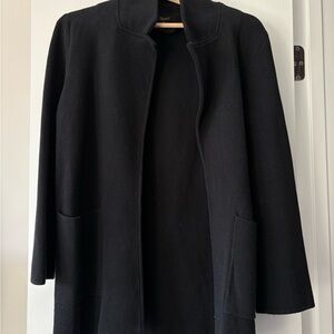 Quince Black Women's 100% Organic Cotton Knit Blazer